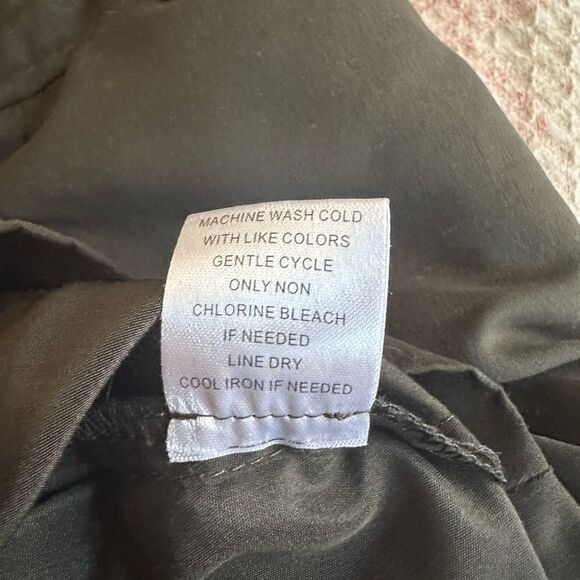 Studio Y Size 1/2 Cap Sleeve Sheath Dress Zipper Accents Dark Olive Green EUC - Picture 6 of 6